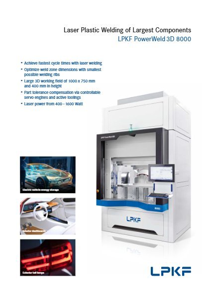 Voorblad flyer LPKF PowerWeld 3D 8000