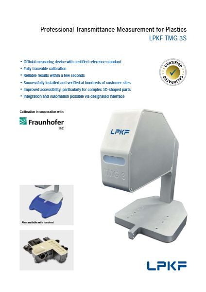 Cover of the LPKF TMG 3S flyer