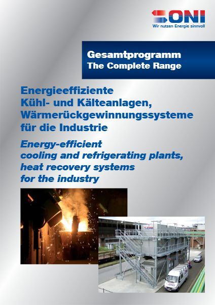 Cover of the ONI energy efficiency brochure