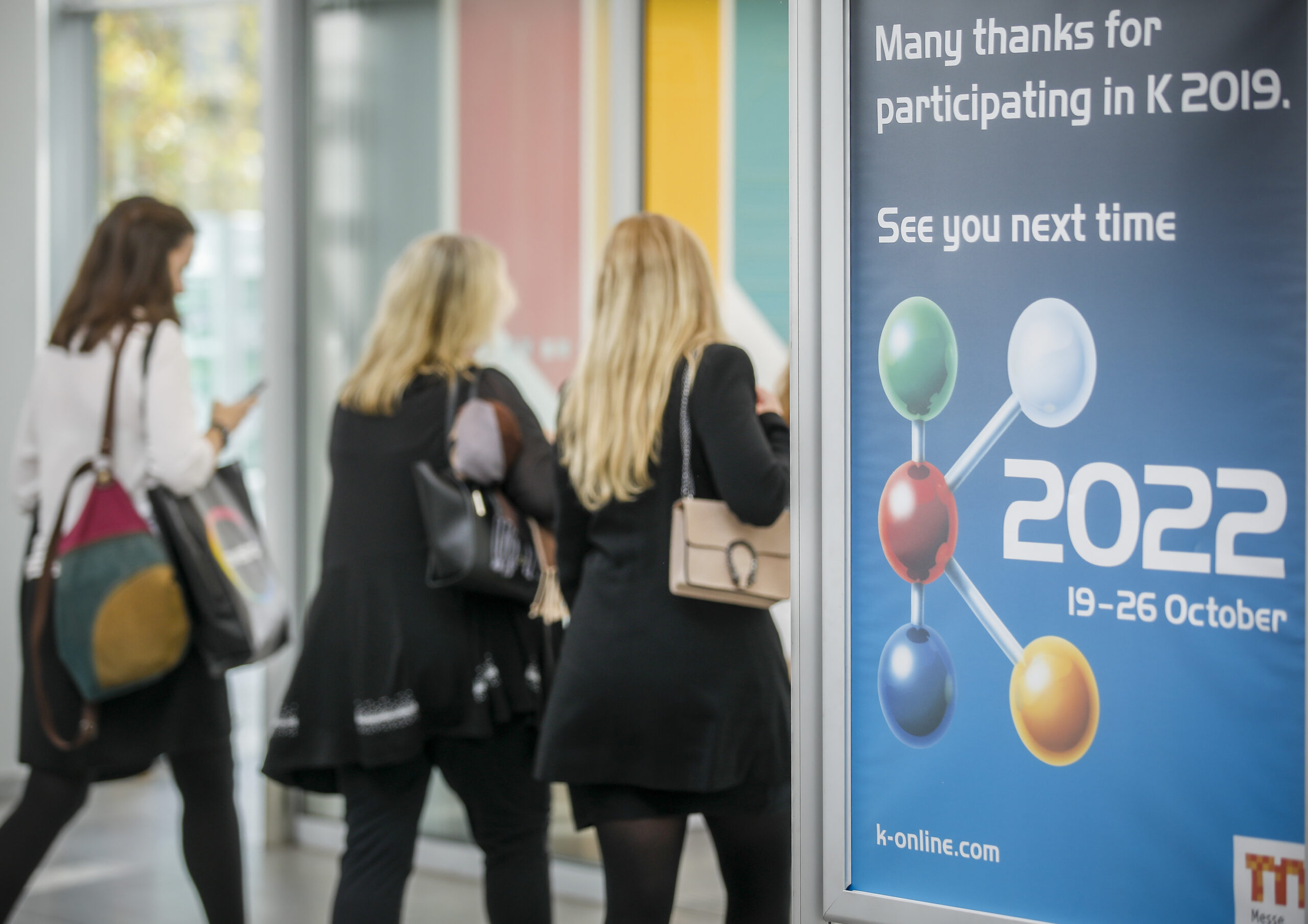 Exhibition floor of the K in Düsseldorf