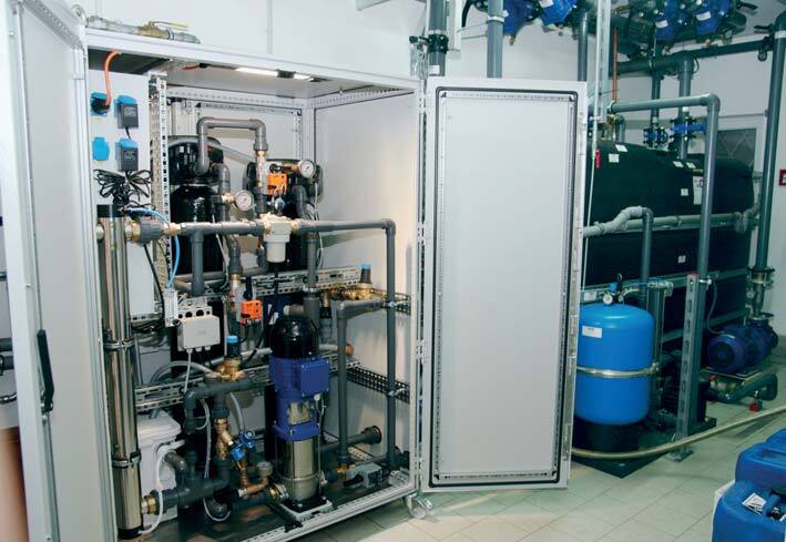 ONI-AquaClean water treatment unit in a cooling circuit